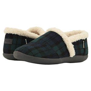 Tom's Kids House Spruce Plaid Slipper Shoes